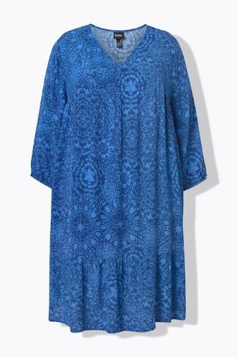 Plus size veliki brojevi Haljina 3/4 rukava A kroja za punije