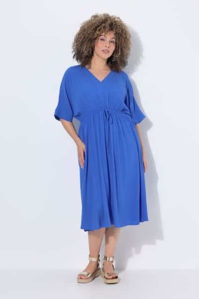 Veliki brojevi Haljina maxi kratkih rukava A kroja moda za punije