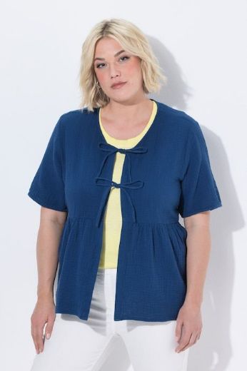 Plus size veliki brojevi Bluza kratkih rukava muselin za punije