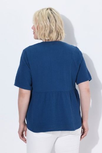 Plus size veliki brojevi Bluza kratkih rukava muselin za punije