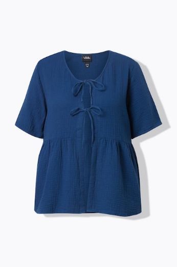 Plus size veliki brojevi Bluza kratkih rukava muselin za punije