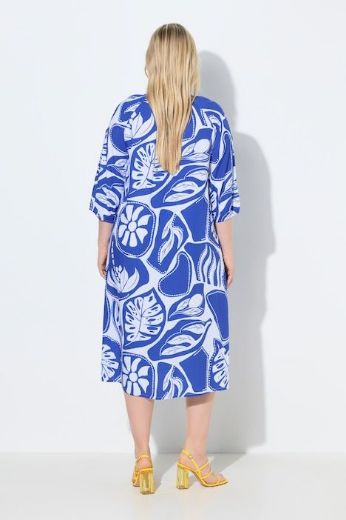 Plus size veliki brojevi Haljina midi 3/4 rukava za punije