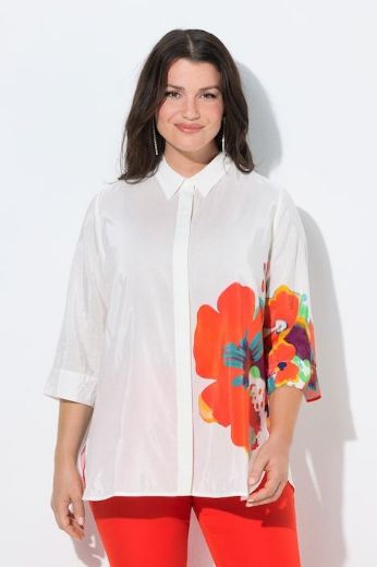 Plus size veliki brojevi Bluza 3/4 rukava A kroja za punije