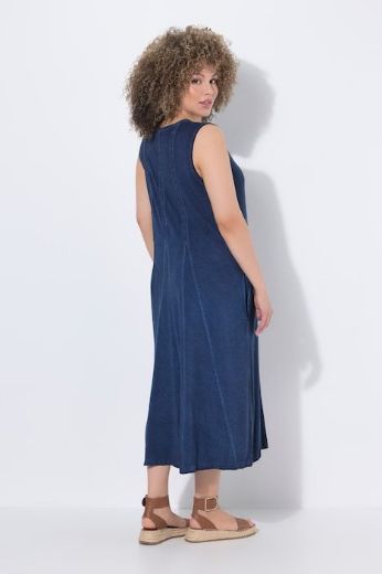 Plus size veliki brojevi Haljina midi bez rukava za punije