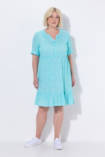 Veliki brojevi Haljina kratkih rukava A kroja moda za punije