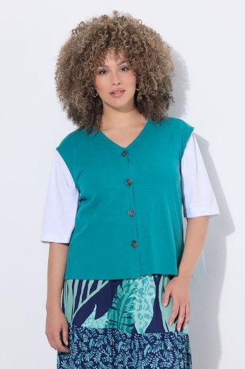 Plus size veliki brojevi Prsluk V izreza za punije