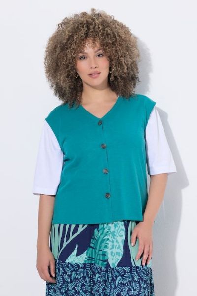 Veliki brojevi Prsluk V izreza moda za punije