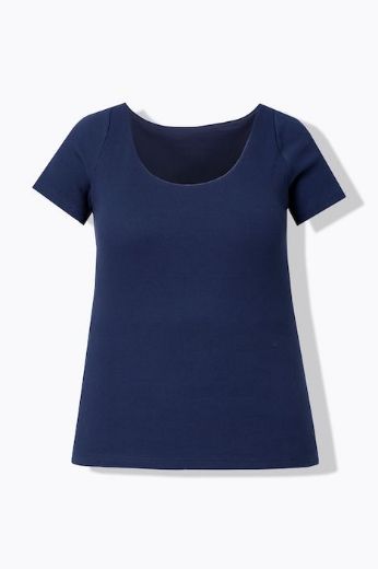 Plus size veliki brojevi Majica kratkih rukava s ušivenim grudnjakom za punije