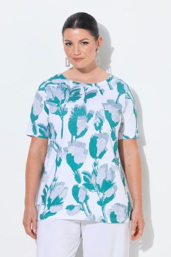 Plus size veliki brojevi Majica kratkih rukava pamučna za punije