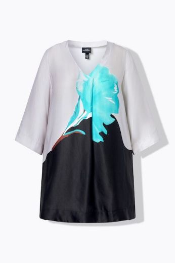 Plus size veliki brojevi Bluza 3/4 rukava od satena za punije