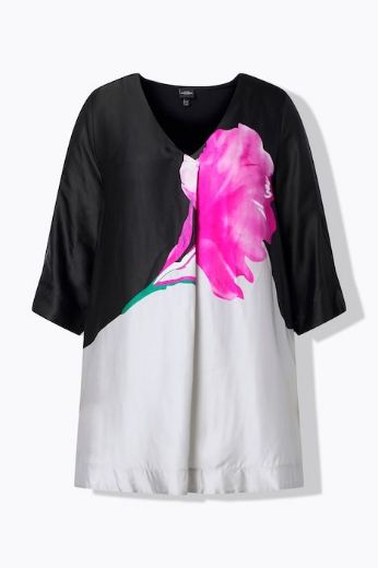 Plus size veliki brojevi Bluza 3/4 rukava od satena za punije