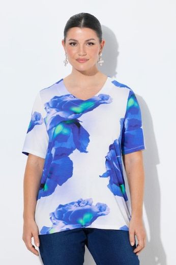 Plus size veliki brojevi Majica kratkih rukava V izreza za punije