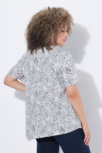 Plus size veliki brojevi Majica kratkih rukava V izreza za punije