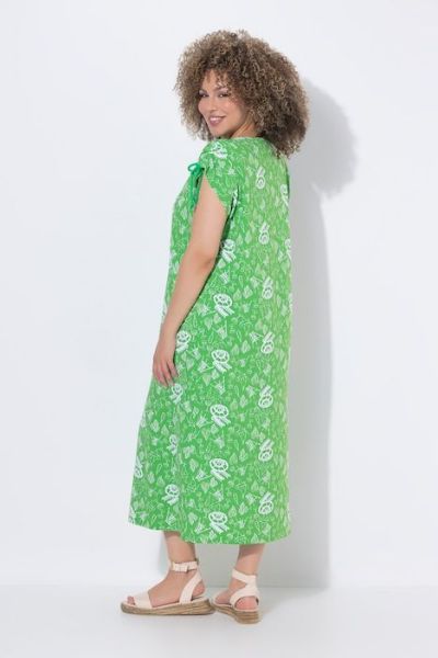 Veliki brojevi Haljina midi bez rukava A kroja moda za punije