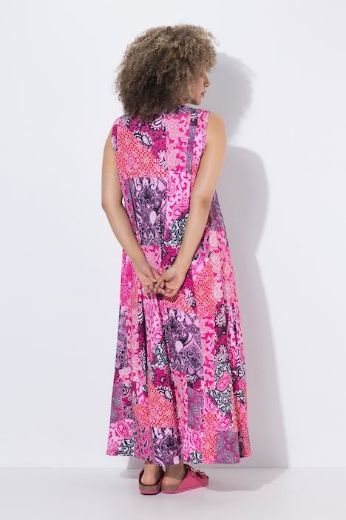Plus size veliki brojevi Haljina maxi bez rukava A kroja za punije