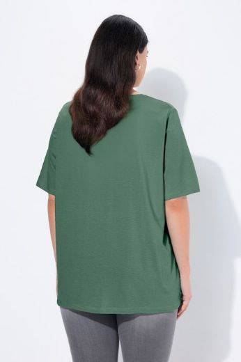 Plus size veliki brojevi Majica V izreza A kroja kratkih rukava za punije