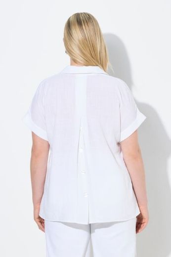 Plus size veliki brojevi Bluza spušteni rukavi s gumbima na leđima za punije
