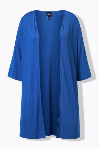 Plus size veliki brojevi Kardigan lagani dužeg kroja s 3/4 rukavima za punije