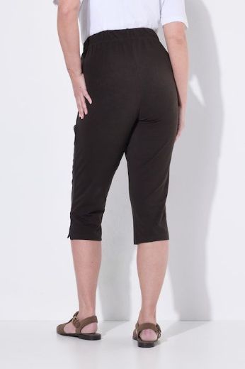 Plus size veliki brojevi Hlače Capry s ukrasnom čipkom za punije
