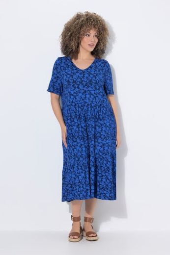 Plus size veliki brojevi Haljina midi A kroja na volane za punije
