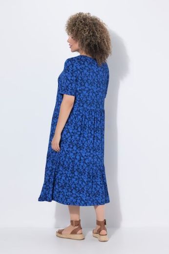 Plus size veliki brojevi Haljina midi A kroja na volane za punije