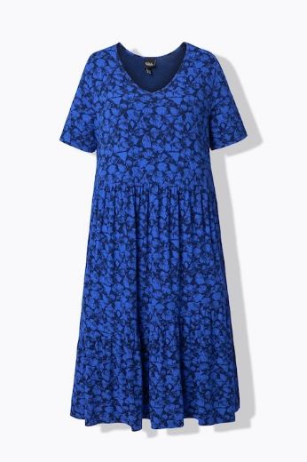 Plus size veliki brojevi Haljina midi A kroja na volane za punije