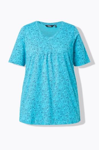 Plus size veliki brojevi Majica kratkih rukava V ovratnika za punije