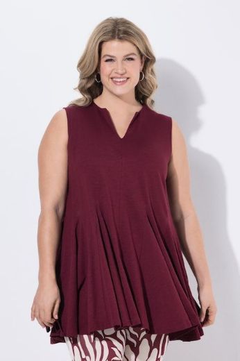 Plus size veliki brojevi Bluza bez rukava dužeg A kroja za punije