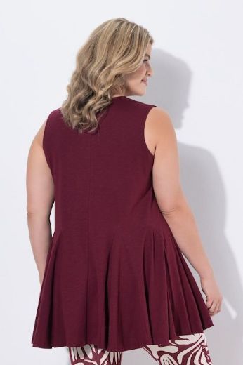 Plus size veliki brojevi Bluza bez rukava dužeg A kroja za punije