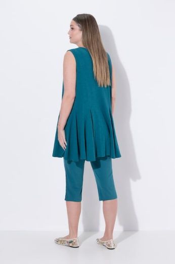 Plus size veliki brojevi Bluza bez rukava dužeg A kroja za punije
