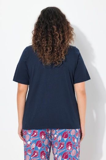 Plus size veliki brojevi Majica kratkih rukava V ovratnika za punije