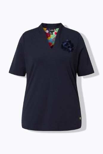 Plus size veliki brojevi Majica kratkih rukava V izreza za punije