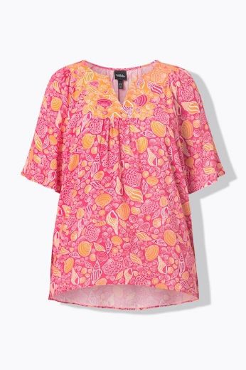 Plus size veliki brojevi Tunika kratkih rukava A kroja za punije