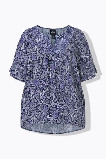 Plus size veliki brojevi Tunika kratkih rukava A kroja za punije