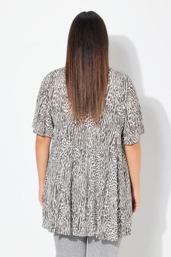Plus size veliki brojevi Tunika kratkih rukava A kroja za punije