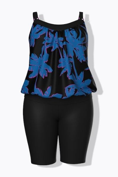 Veliki brojevi Kupaći kostim tankini mekanih košarica i podesivih naramenica moda za punije