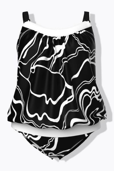 Veliki brojevi Kupaći kostim tankini mekanih košarica moda za punije