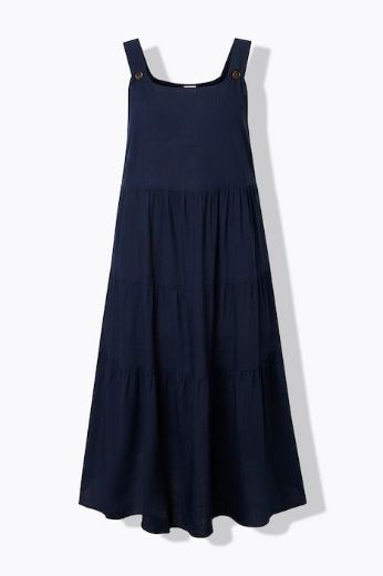 Plus size veliki brojevi Haljina bez rukava A kroja podesivih naramenica lanena za punije