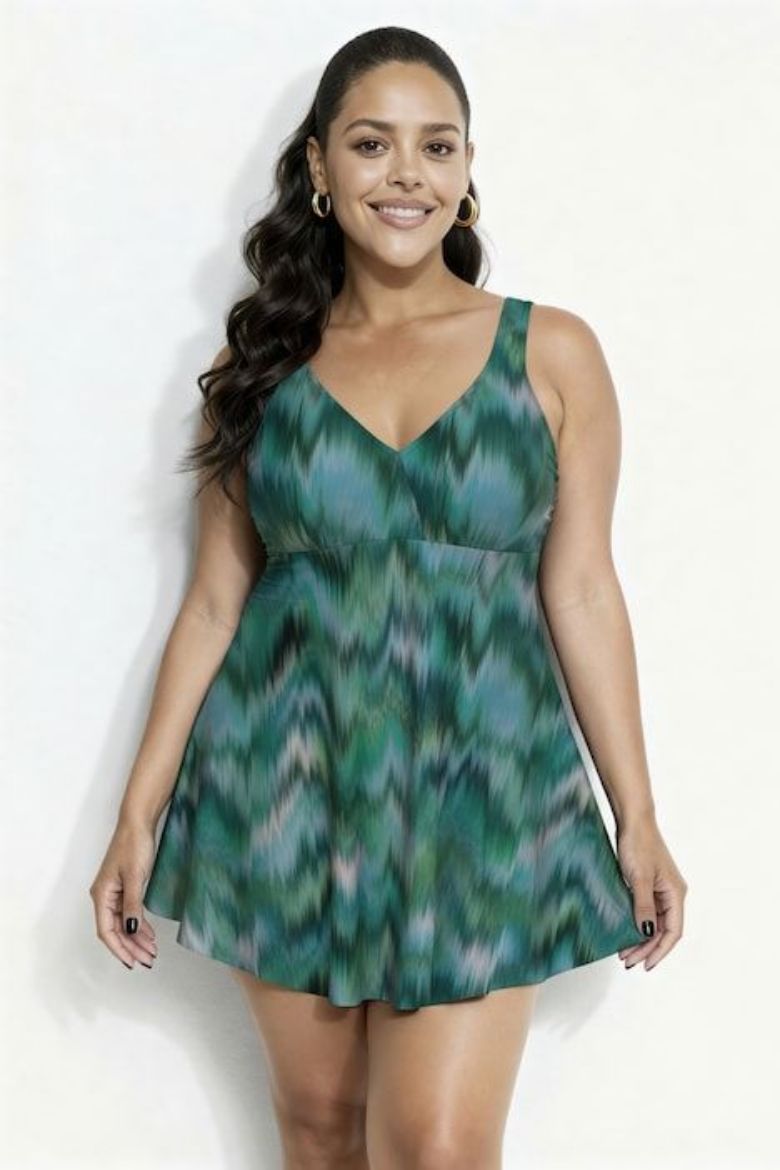 Plus size veliki brojevi Kupaći kostim haljina mekanih košarica za punije