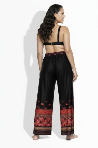 Plus size veliki brojevi Hlače širokih nogavica elastičnog struka za punije