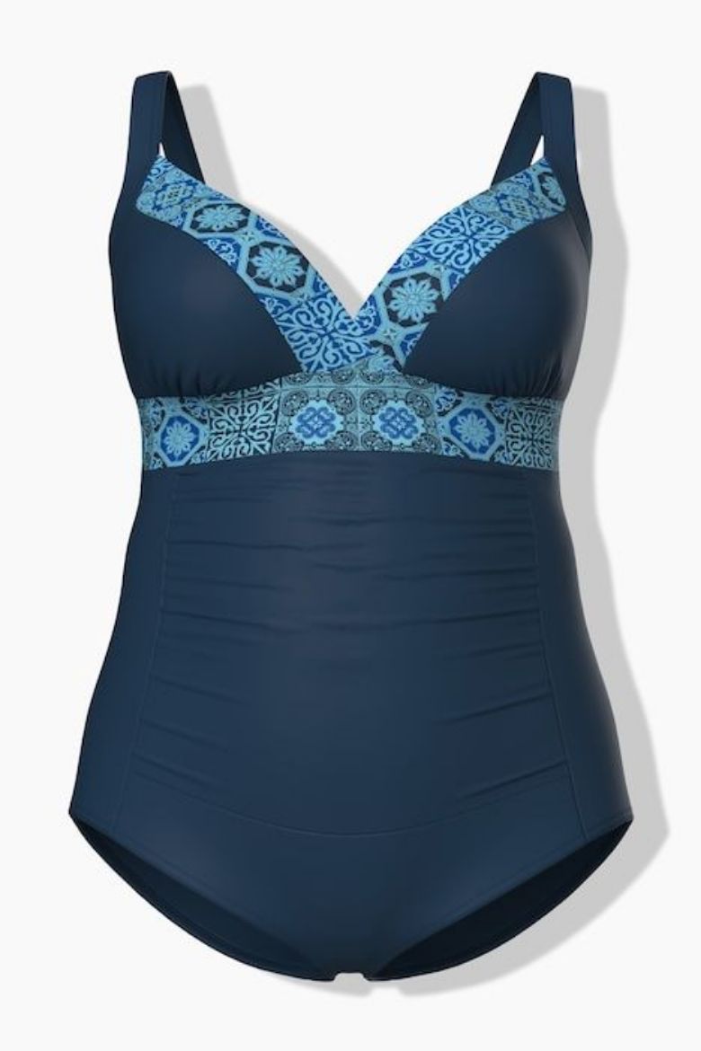 Plus size veliki brojevi Kupaći kostim jednodijelni mekanih košarica i podesivih naramenica za punije