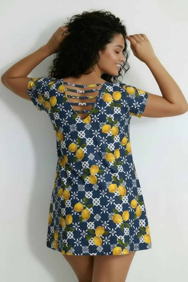 Plus size veliki brojevi Haljina kratkih rukava A kroja za punije