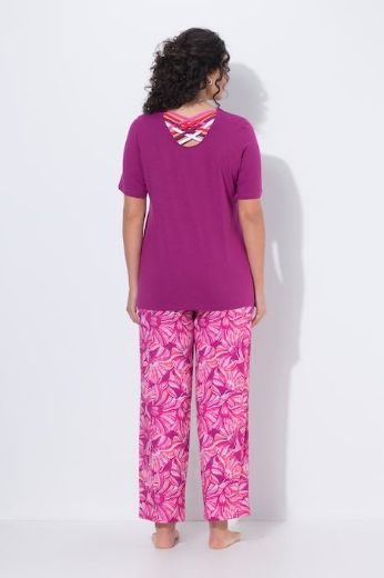 Plus size veliki brojevi Pidžama kratkih rukava i dugih nogavica za punije