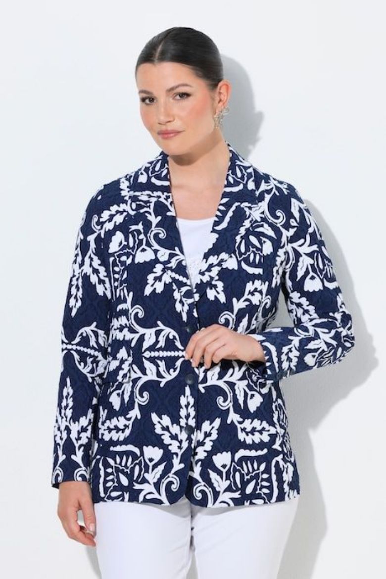 Plus size veliki brojevi Sako na zakopčavanje za punije
