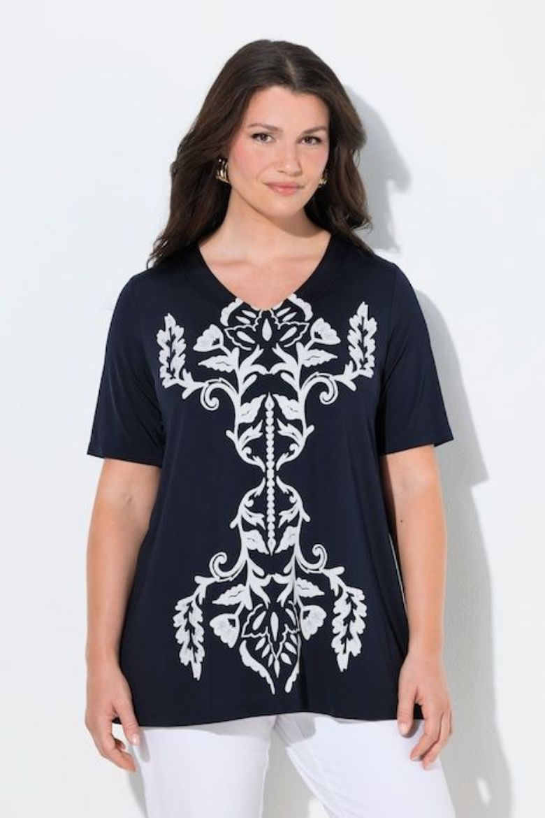 Plus size veliki brojevi Majica kratkih rukava A kroja za punije