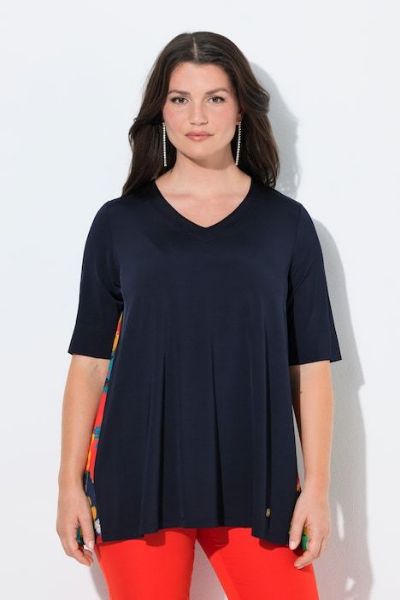 Veliki brojevi Majica kratkih rukava A kroja moda za punije