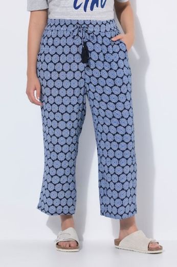 Plus size veliki brojevi Hlače širokih nogavica elastičnog struka za punije