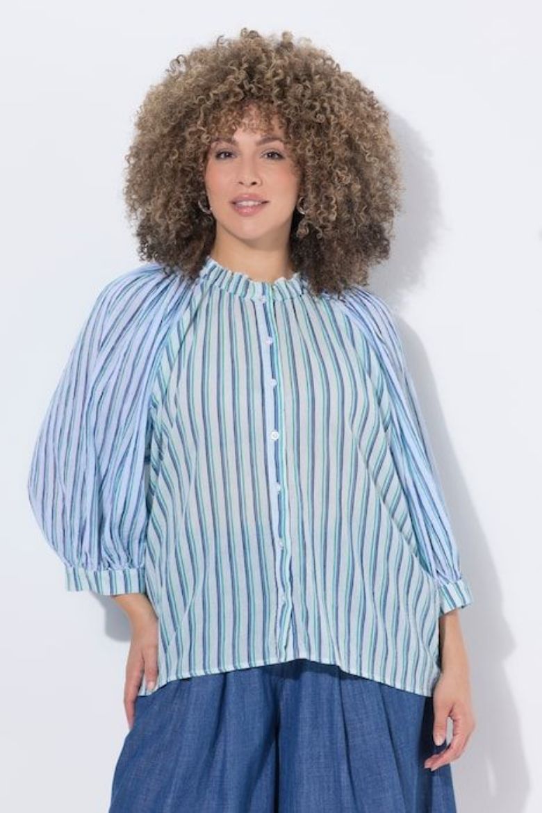 Plus size veliki brojevi Bluza 3/4 rukavi šireg kroja za punije