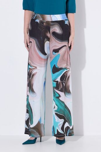 Plus size veliki brojevi Hlače širokih nogavica elastičnog struka za punije