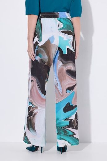 Plus size veliki brojevi Hlače širokih nogavica elastičnog struka za punije